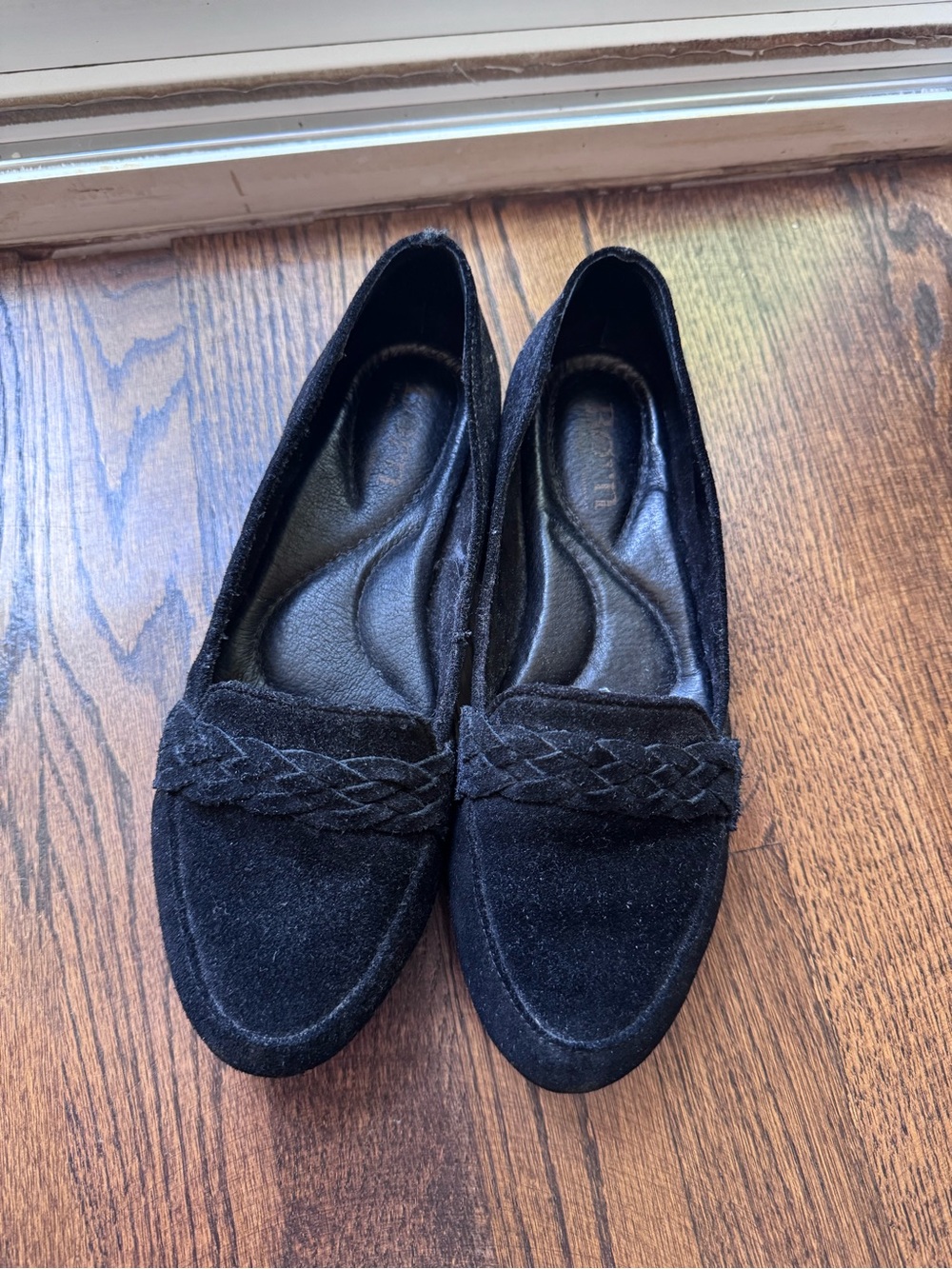 Born Black  Braided Flats